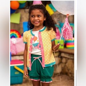 Wildflowers Daydream Believer Girls 4 Clementine Button Down Top NWT